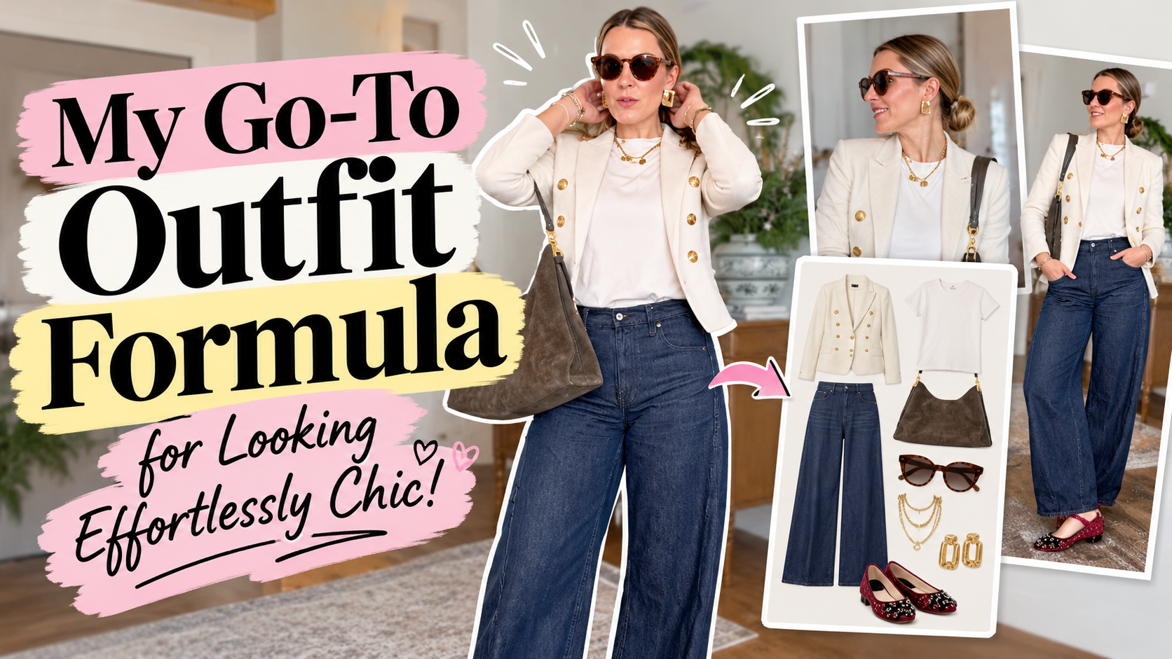 My go-to outfit formula for looking effortlessly chic!👖