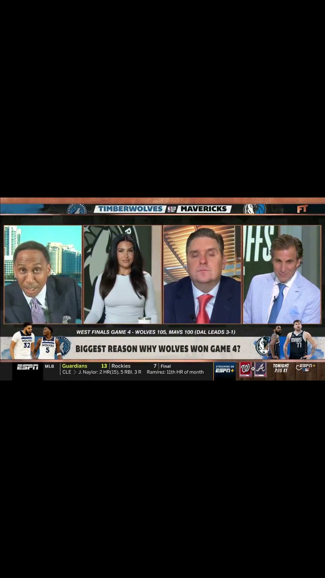 Stephen A Smith analyzes Timberwolves' game 4 win