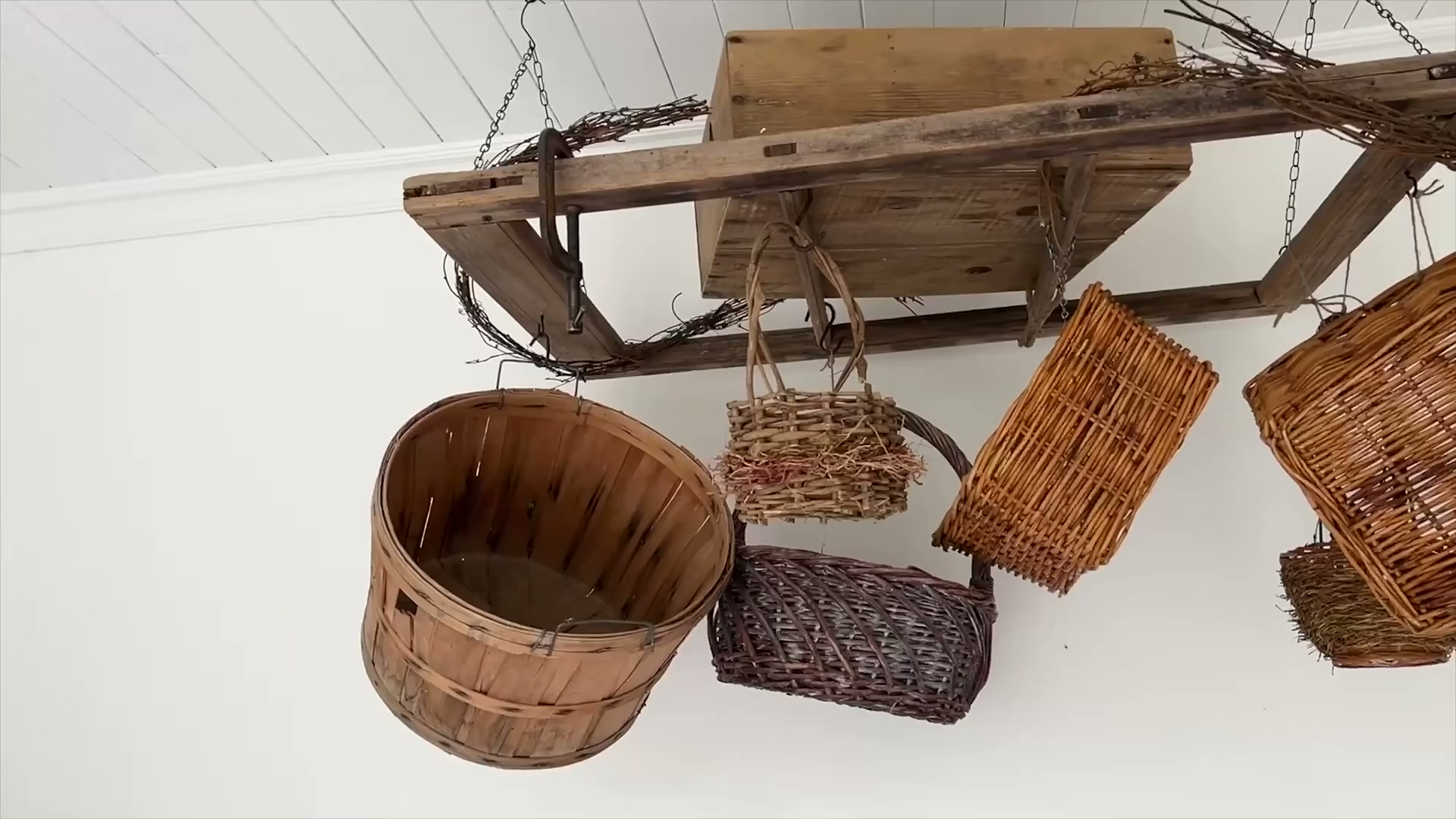 Put a basket on your bathroom wall (genius organizing idea)