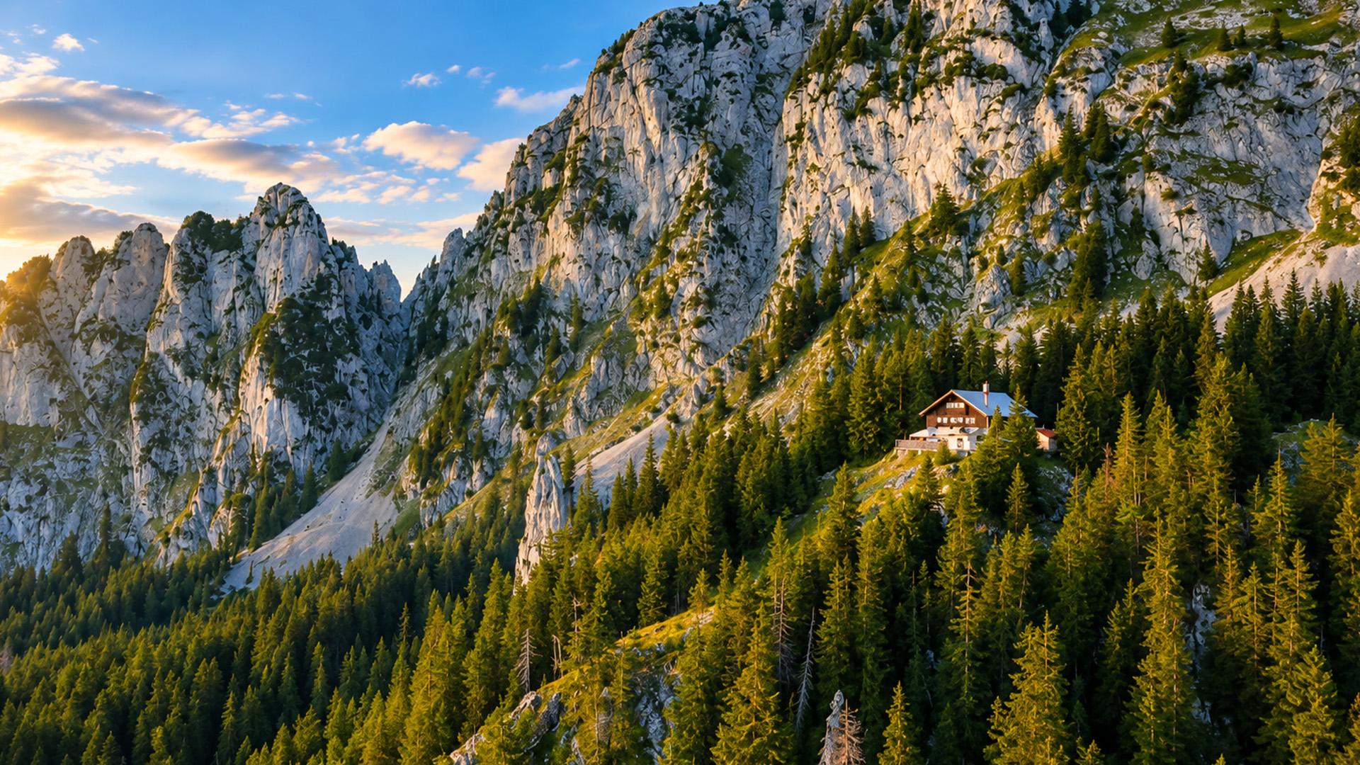 Chi vive in questa baita isolata in montagna?