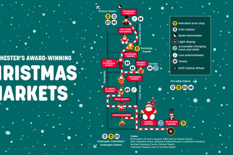 Manchester Christmas Market 2026 full list of locations, map, dates ...