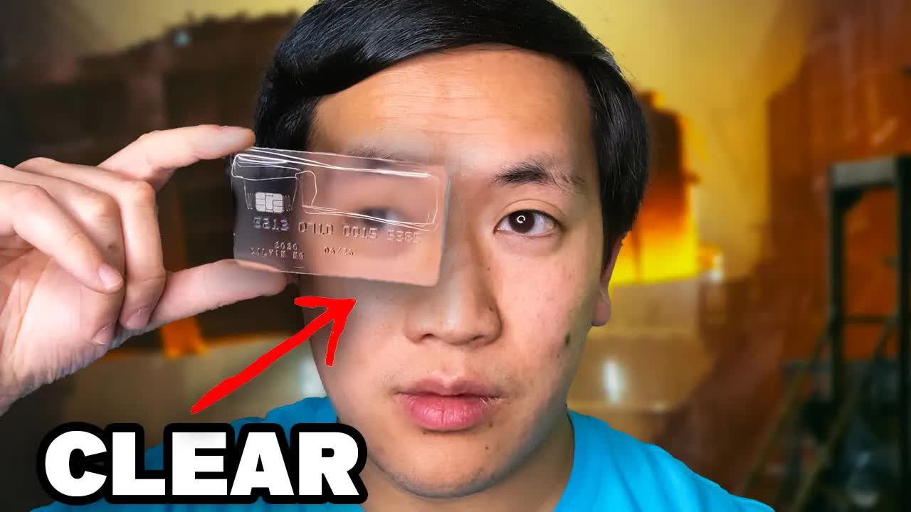 Making the credit card they wouldn’t send me | Glass credit card