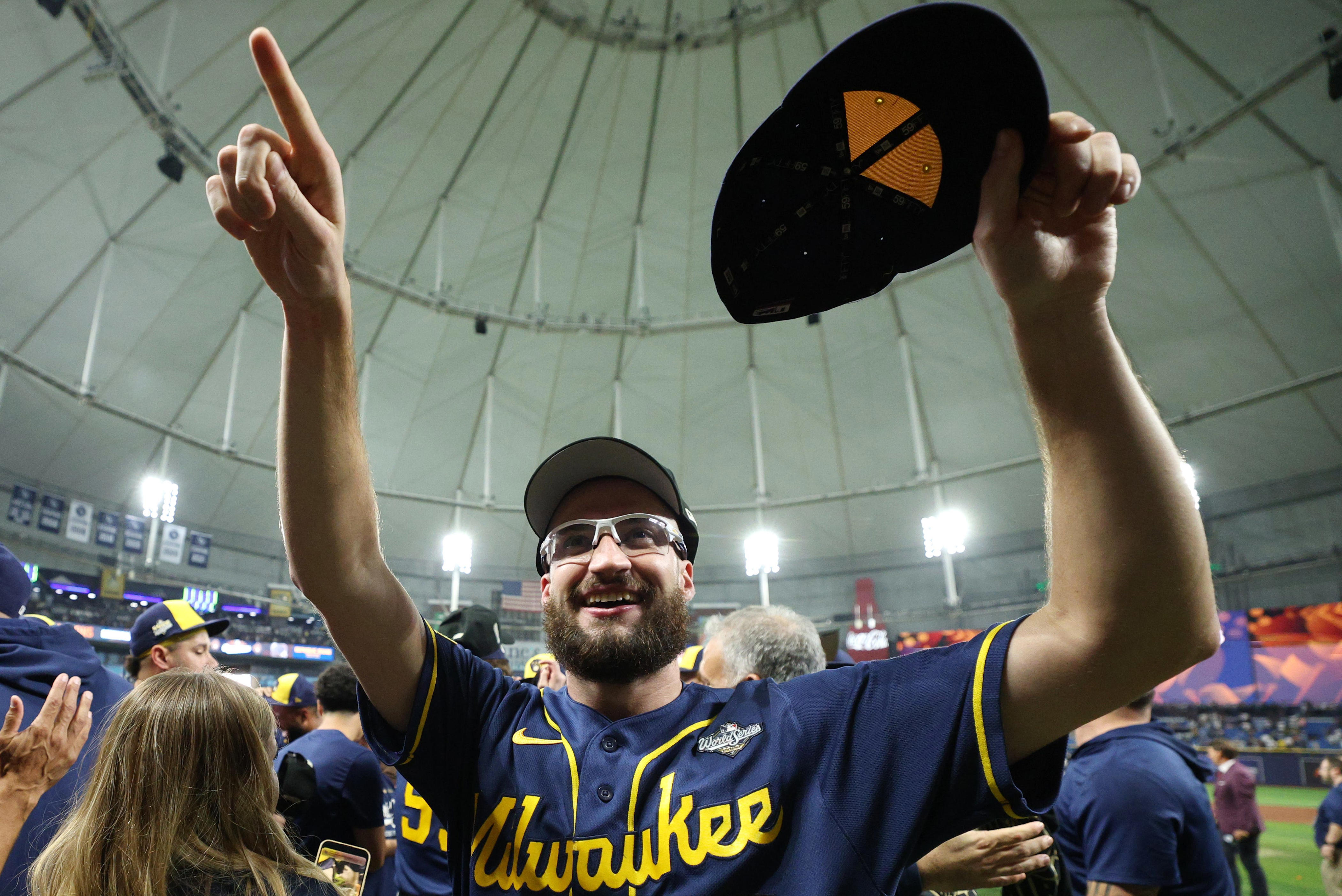 See what Brewers World Series gear is going to Baseball Hall of Fame