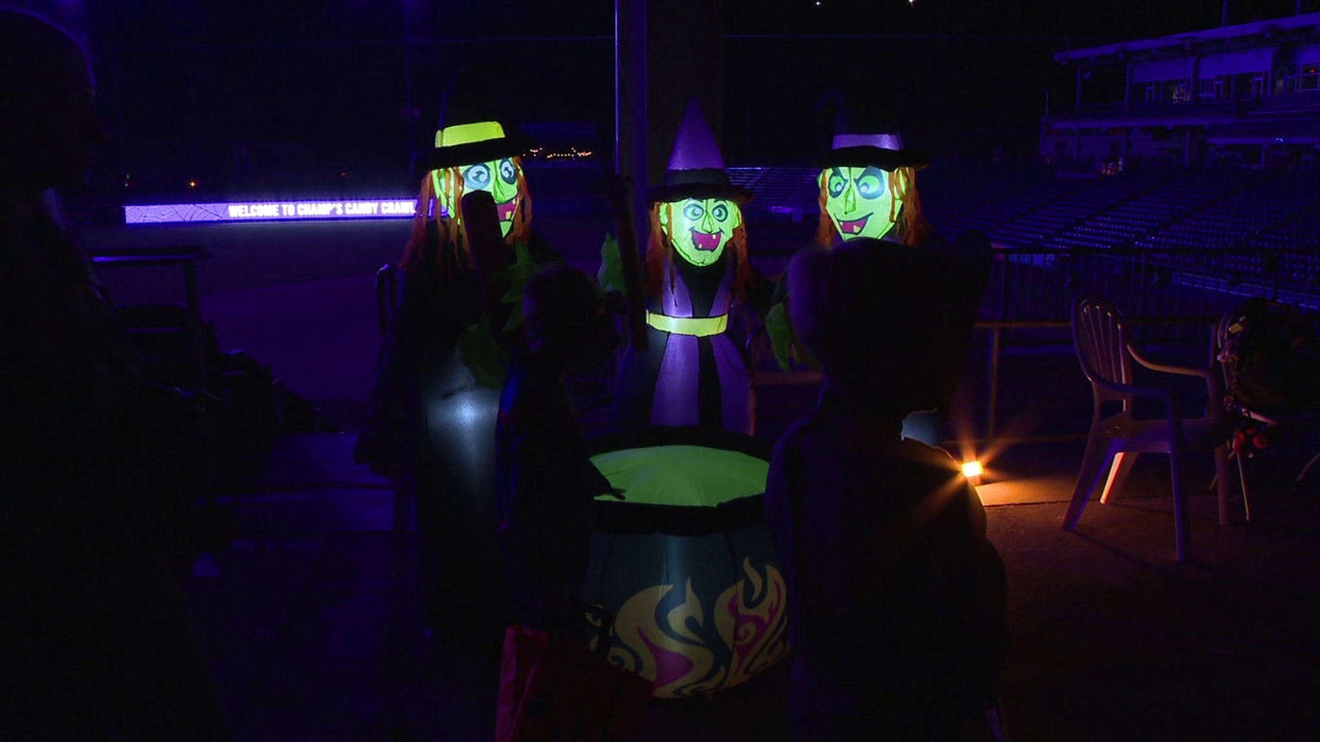 Trick or treaters take over PNC Field