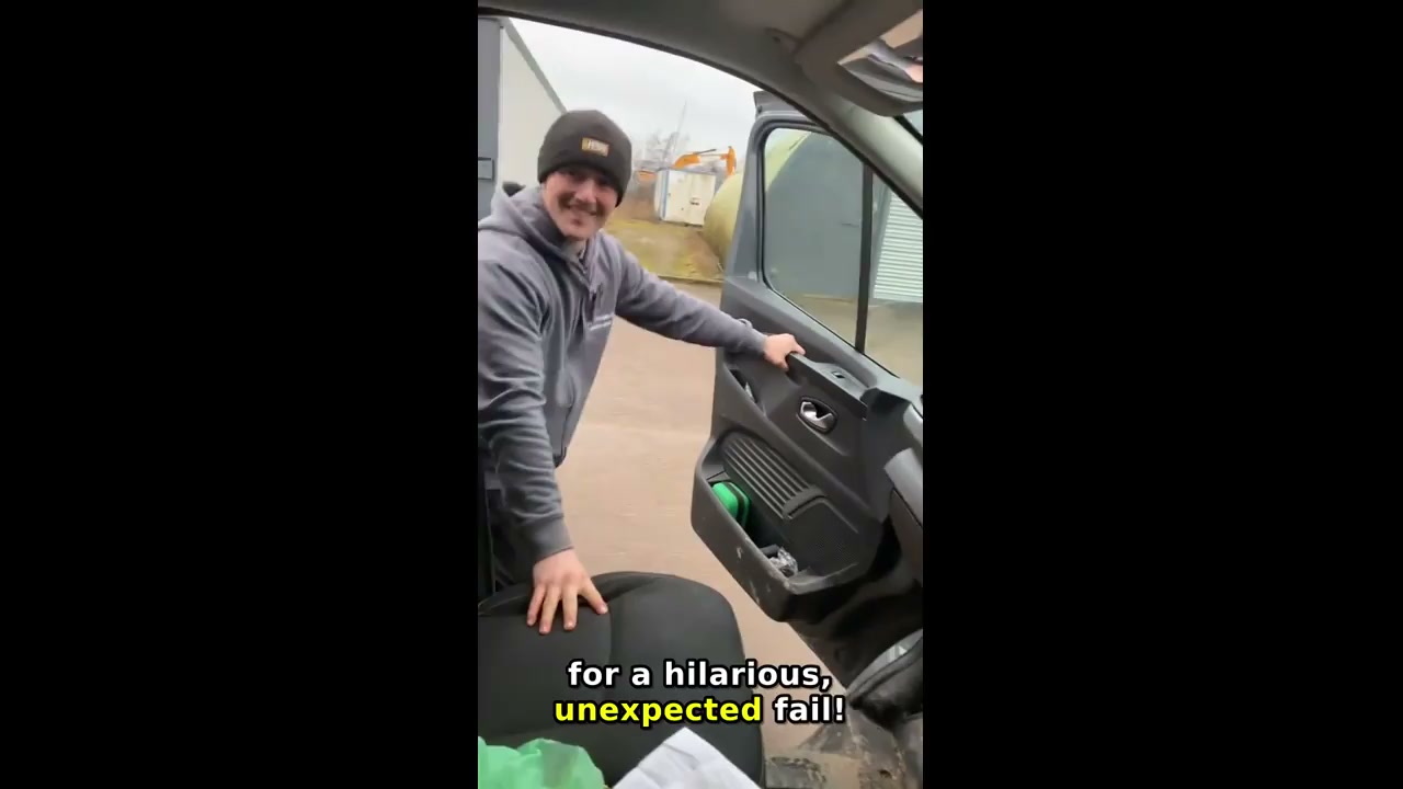Man attempts to jump onto moving car in Doncaster, England