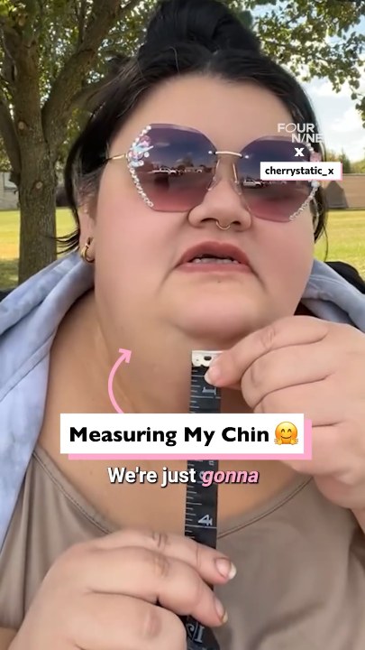 Measuring my chin - Four Nine