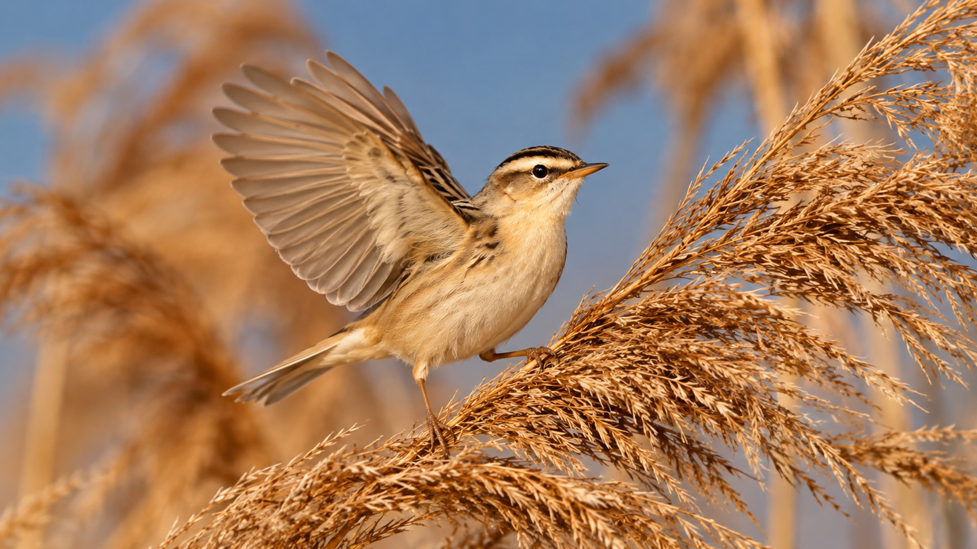 One sedge warbler reveals a different side of life inside the reeds