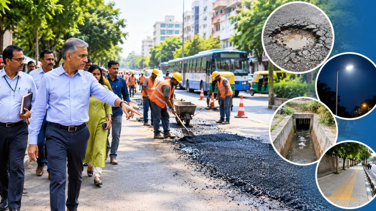 Bengaluru: 'One ward, one drive' campaign to fix potholes, footpaths ...