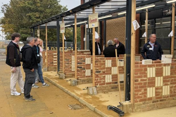 Southend bricklayer helps judge college competition for next generation