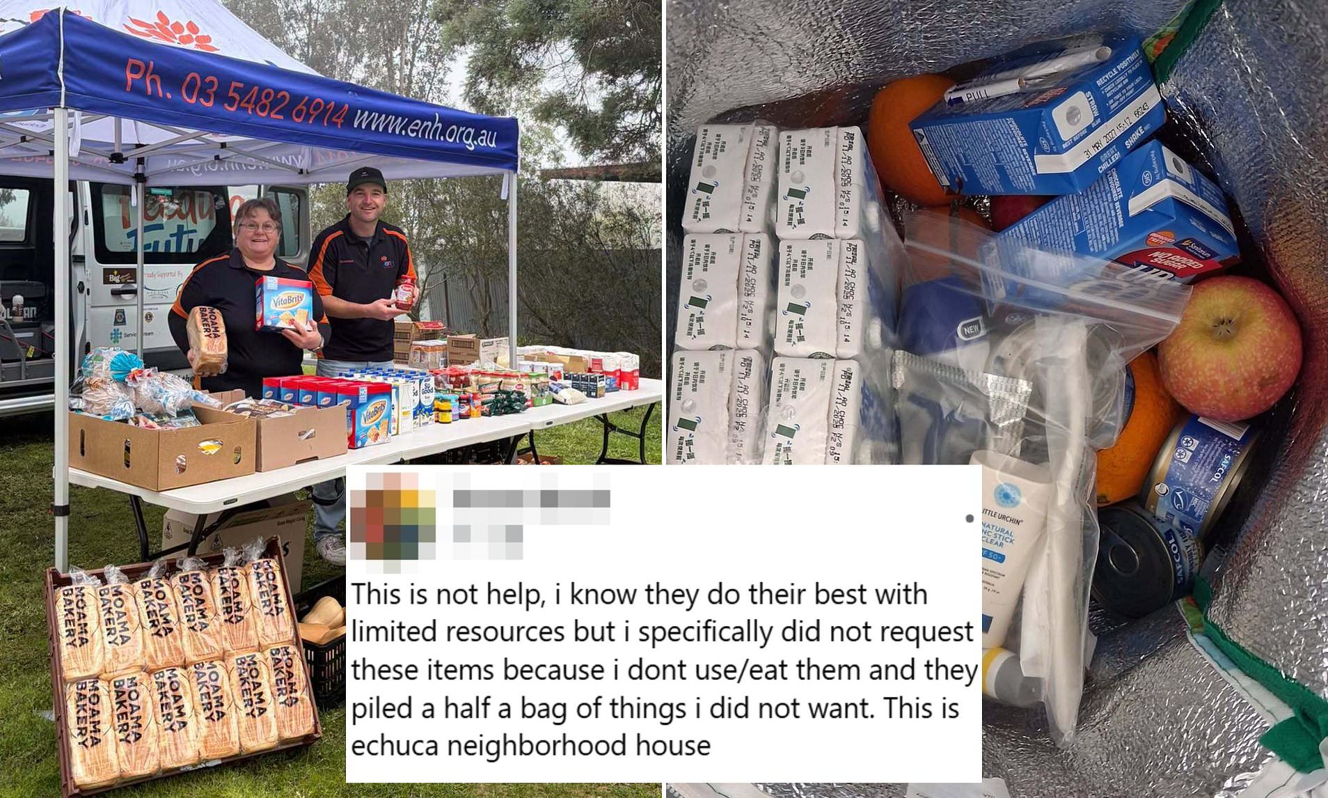 Man who received free food hamper from volunteer charity goes online to ...