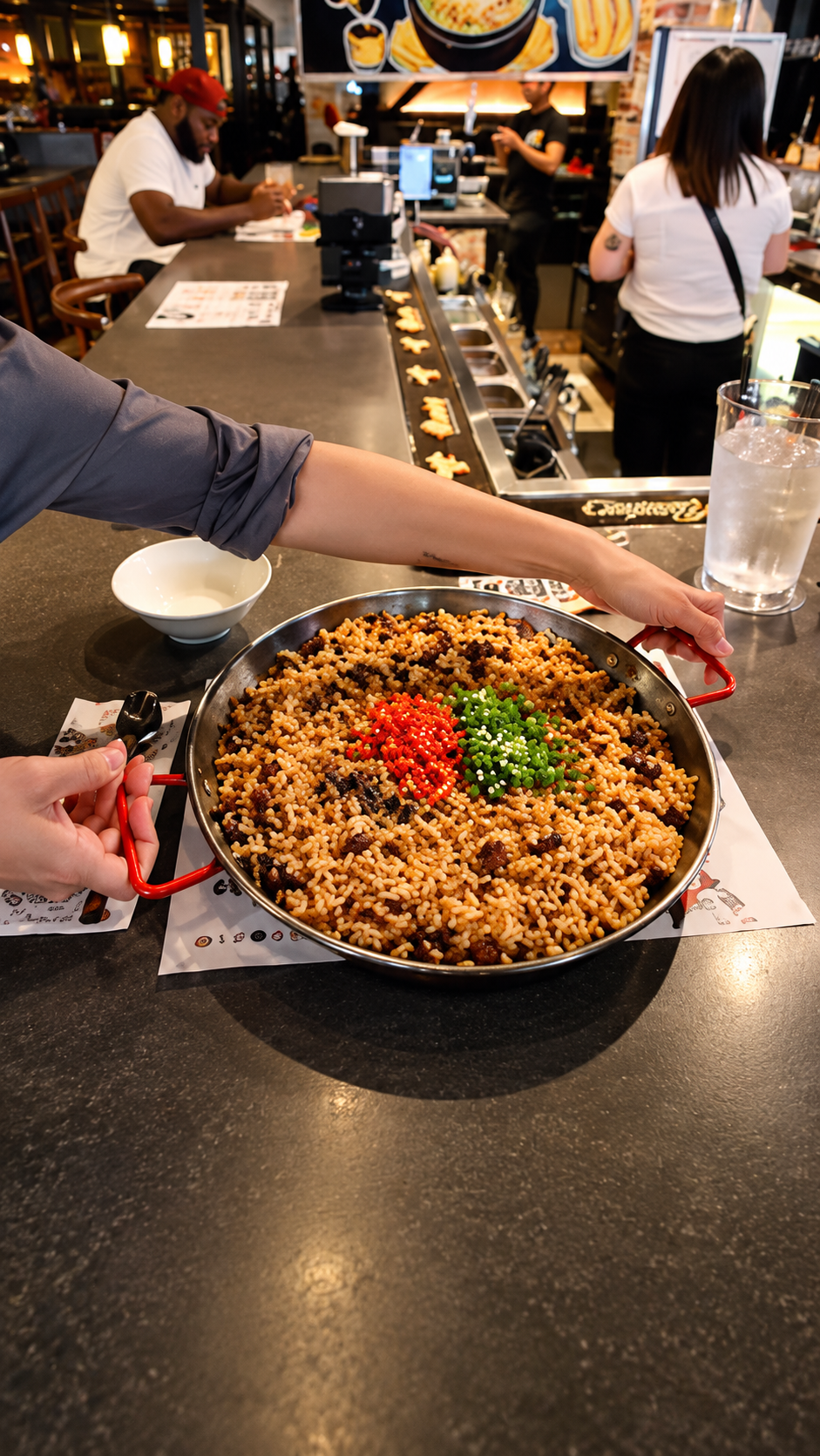 Taking on a sukiyaki bibimbap challenge