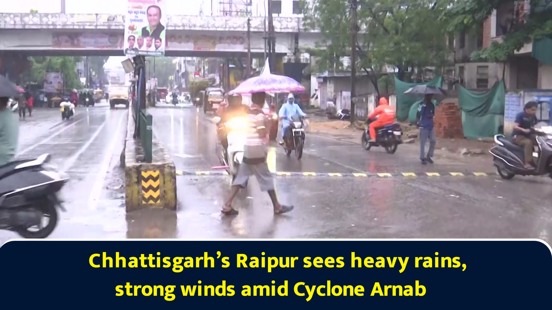Chhattisgarh’s Raipur sees heavy rains, strong winds amid Cyclone Arnab