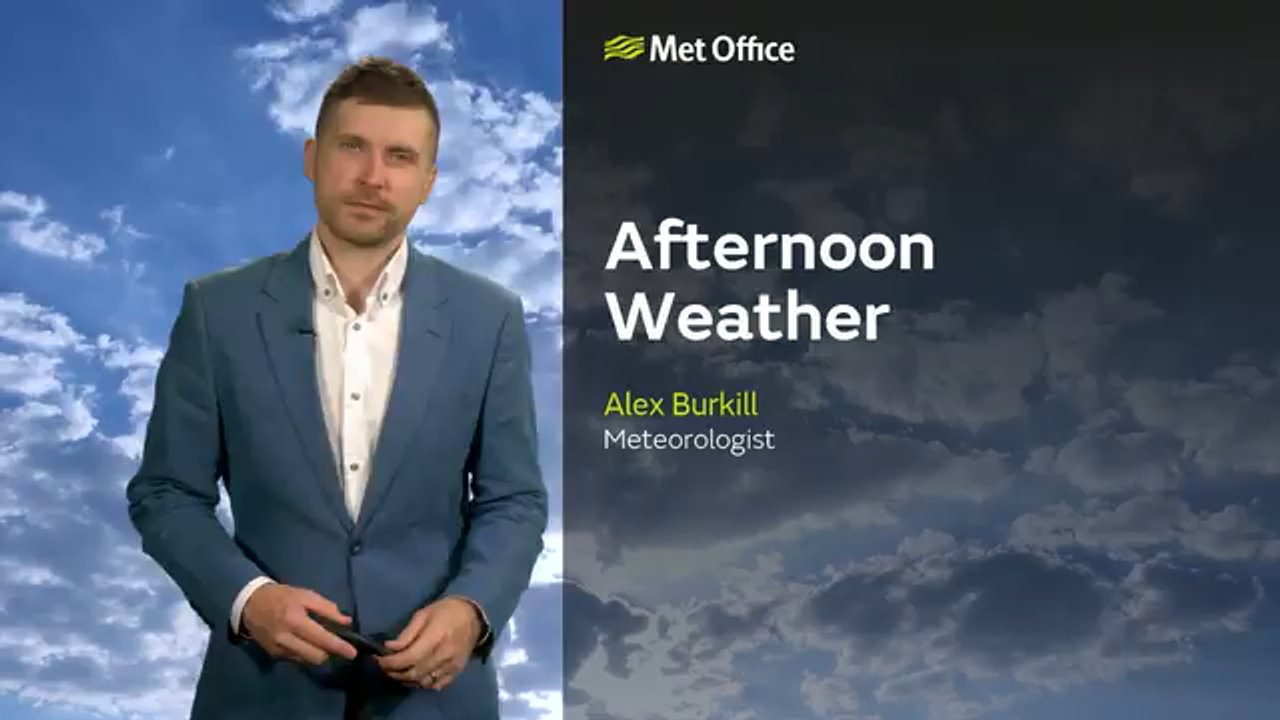 Met Office Tuesday afternoon weather forecast 16/06/26