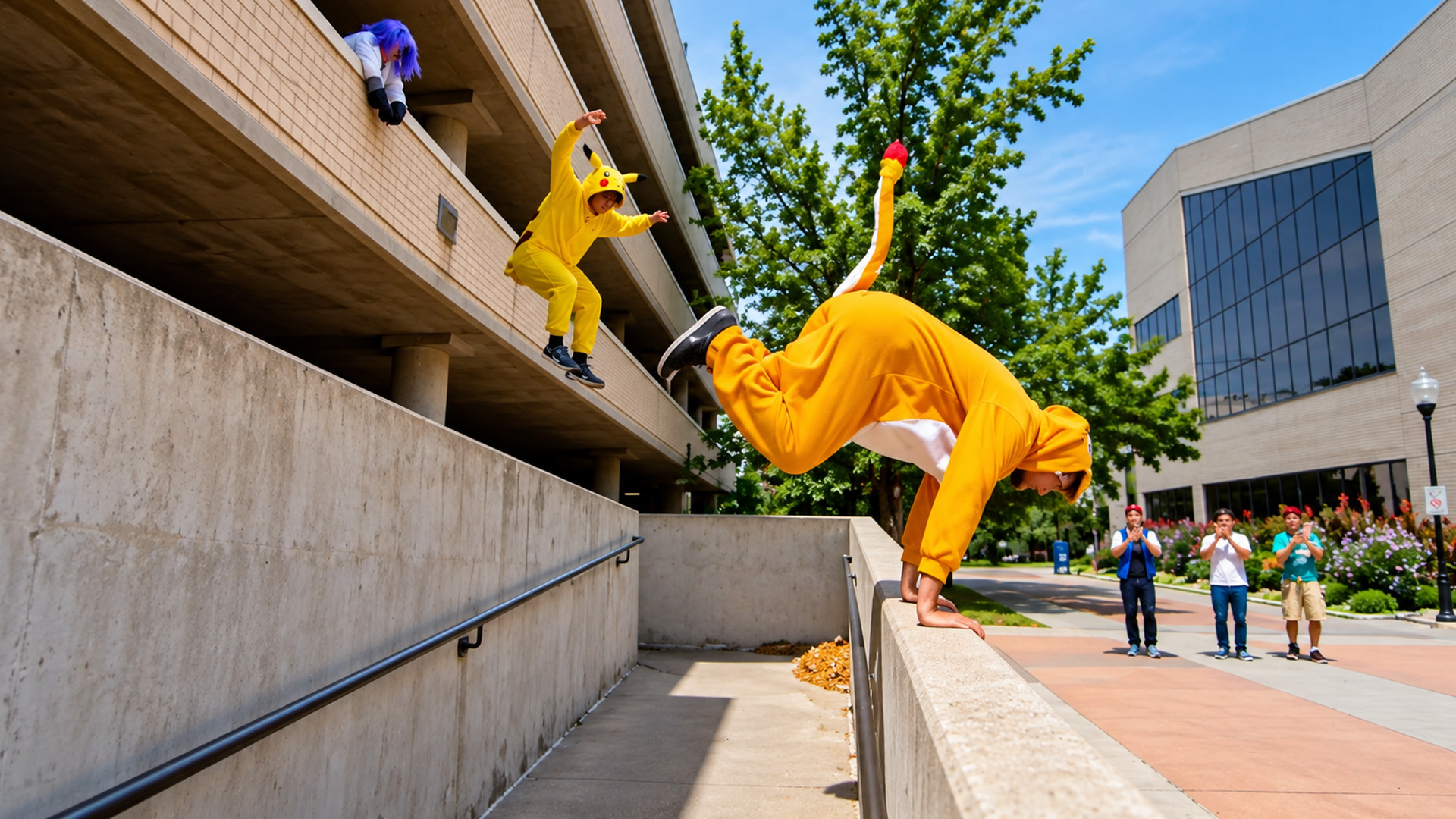 Pokémon GO komt tot leven met Pikachu en spectaculaire parkouractie