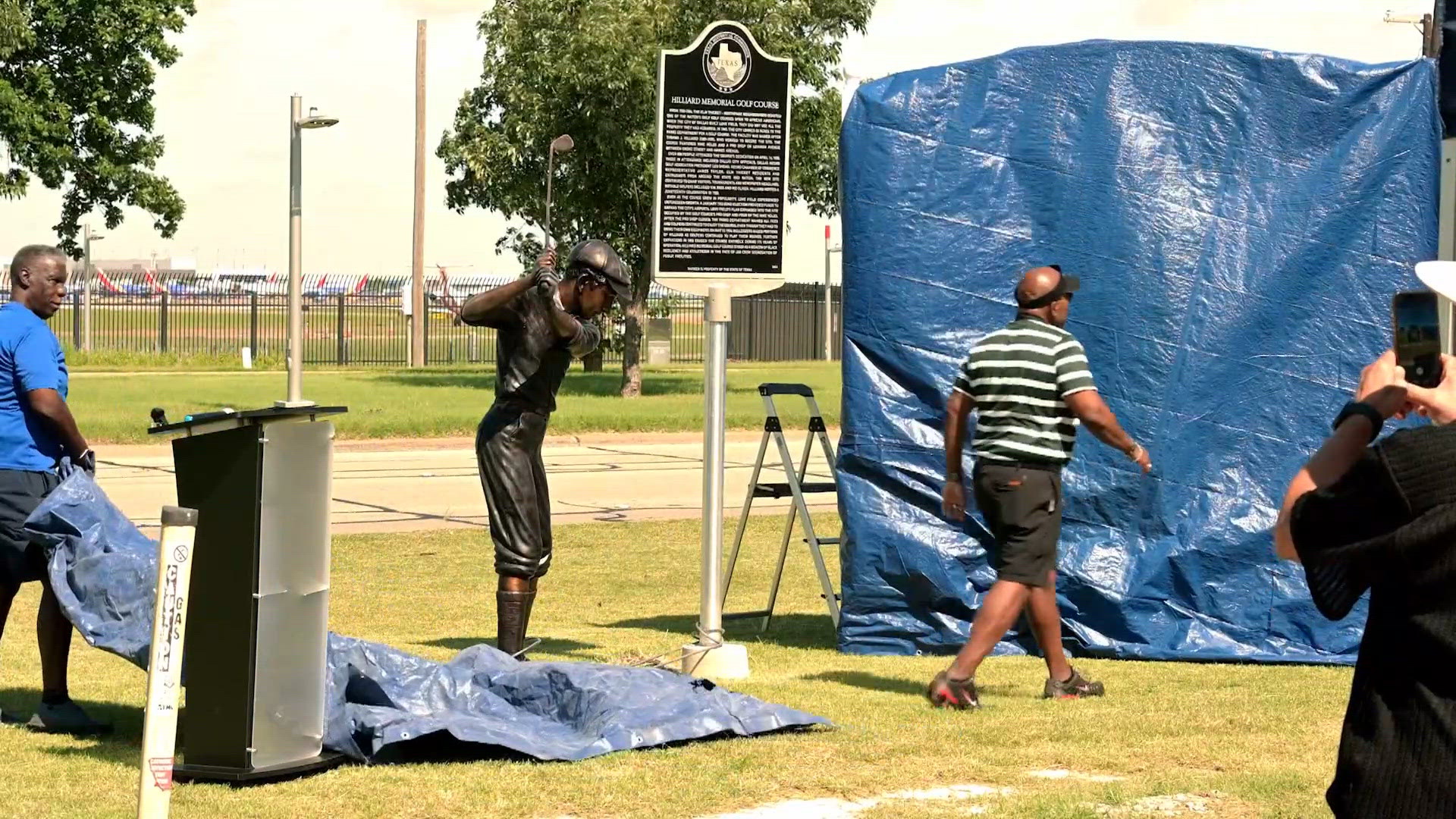 Statue stolen from historic golf course