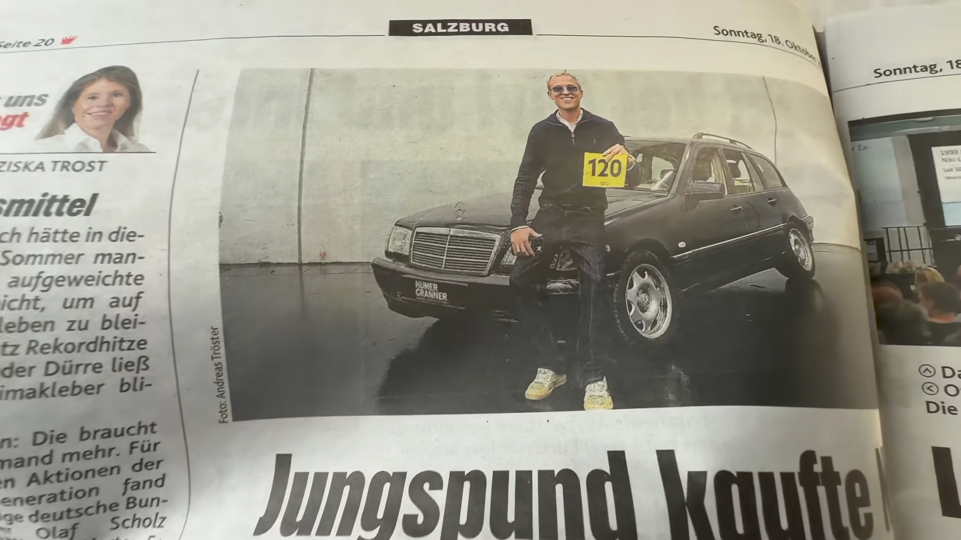 Buying Niki Lauda's old car and ending up in the news