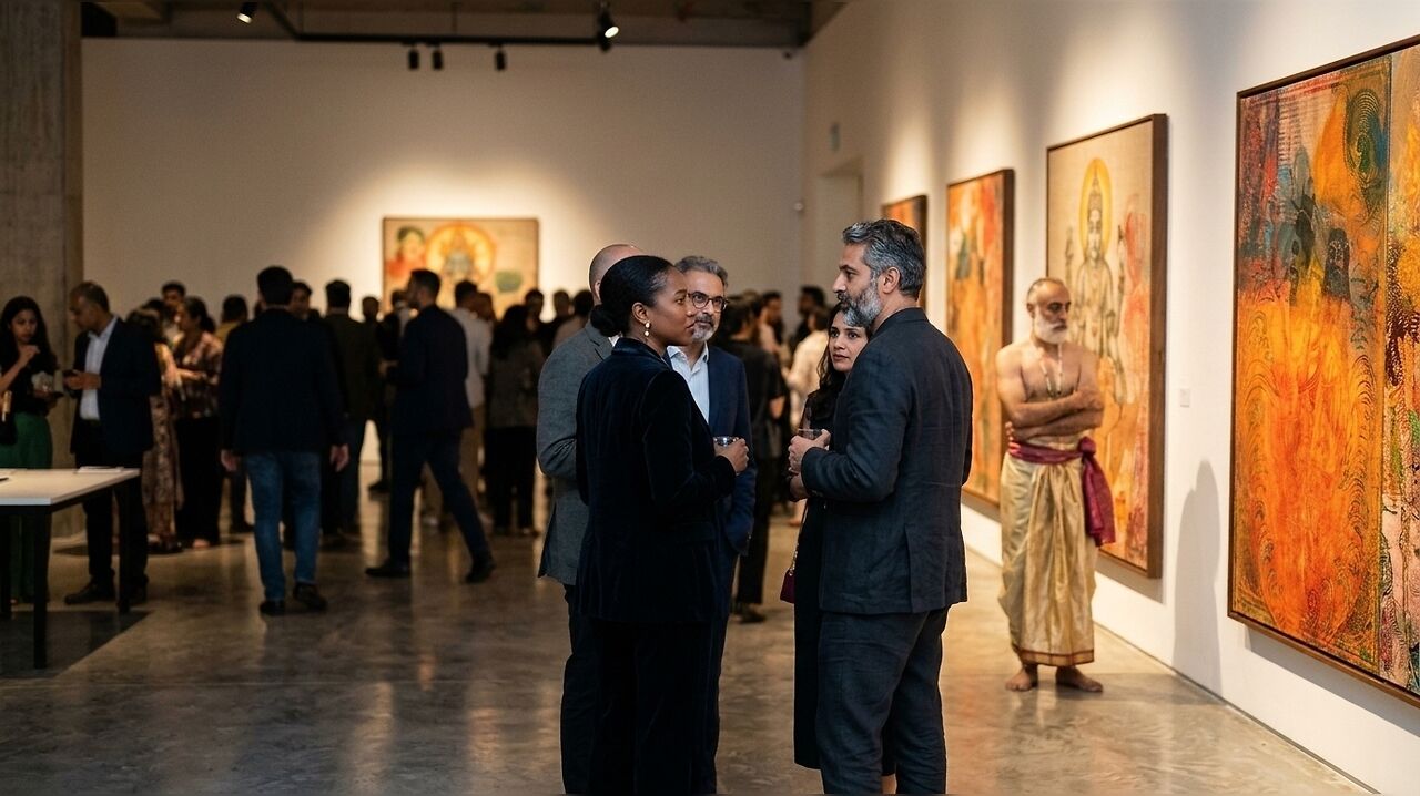 V Ramesh exhibition 'Sacred Spaces' opens at Bikaner House