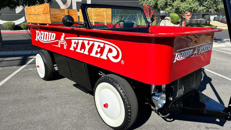 This street-legal V8-powered Radio Flyer wagon just sold for $75,000