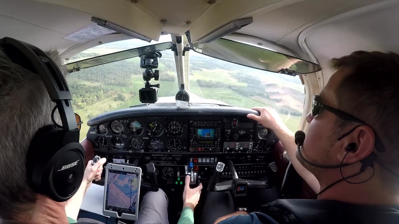 Watch a pilot fly his wife and daughter across the Baltic Sea in a ...