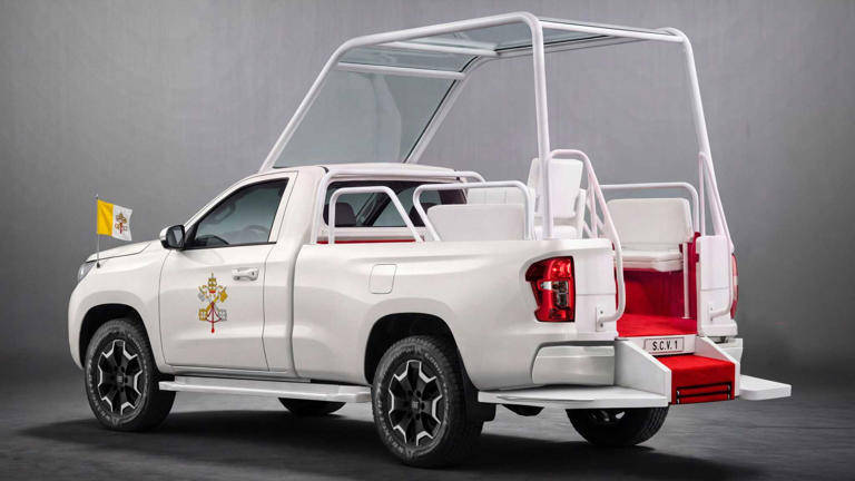 The pope's new popemobile is based on an unexpected pickup