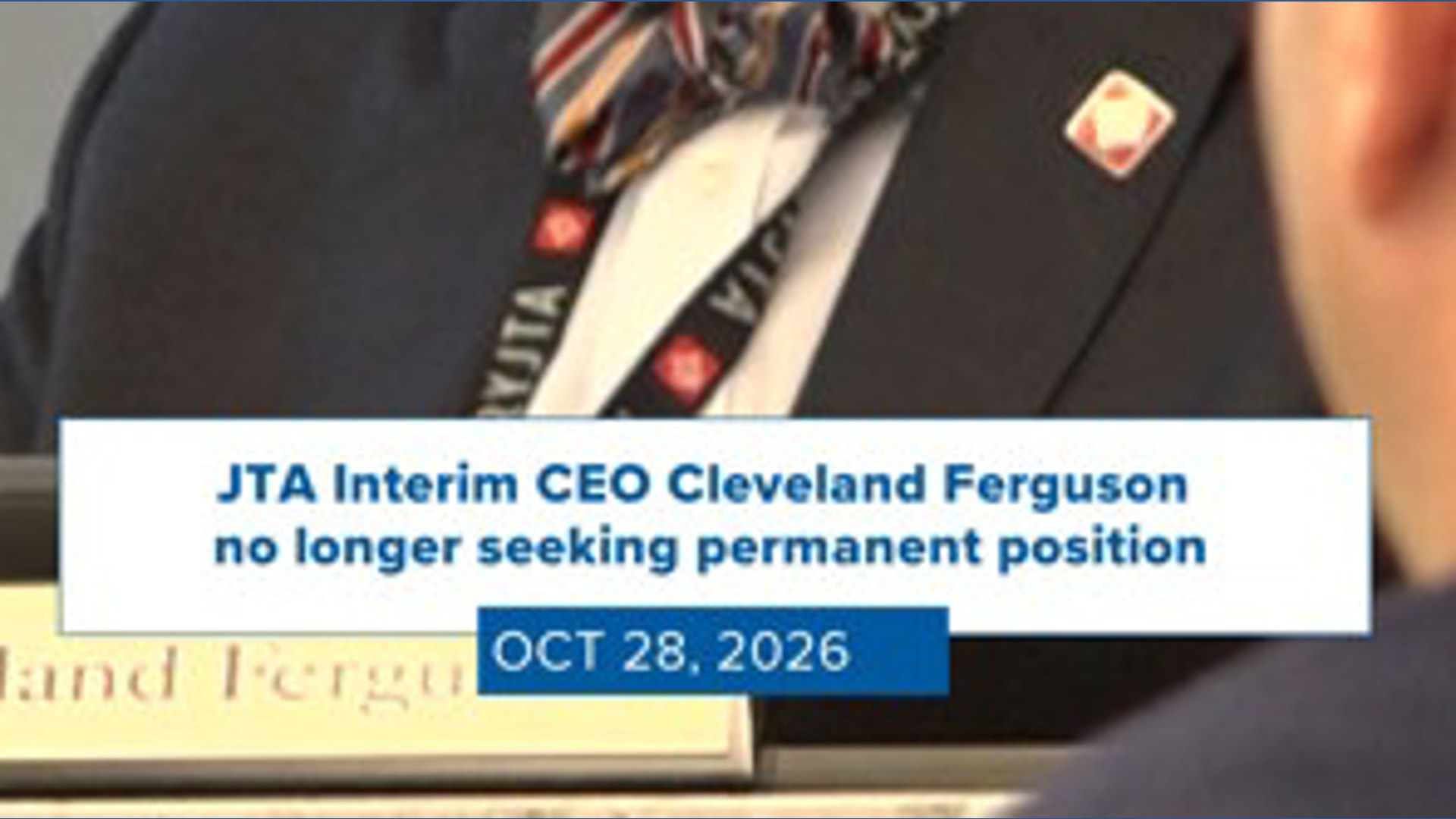 JTA interim CEO withdraws consideration for permanent position amid ...