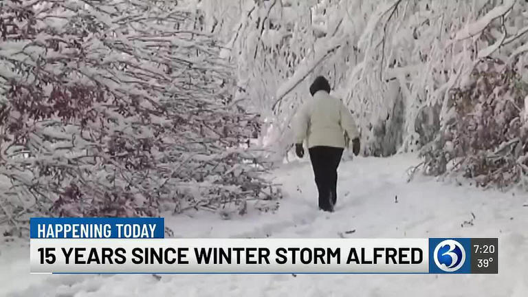 15 years ago, winter storm Alfred set Connecticut October snow record