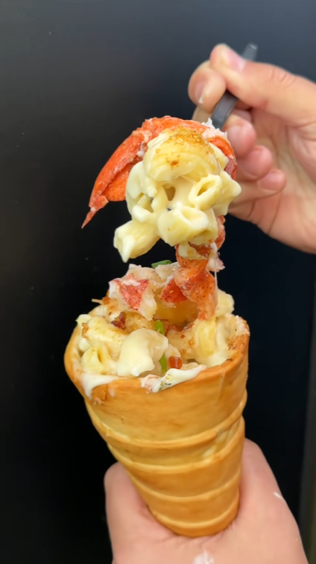 Buttery hot lobster cones from Red Hook Lobster Pound