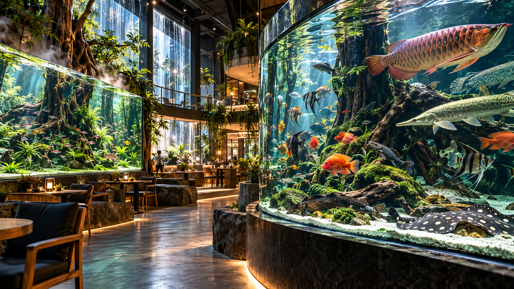 Inside South Korea’s incredible aquarium café: rare fish & stunning ...