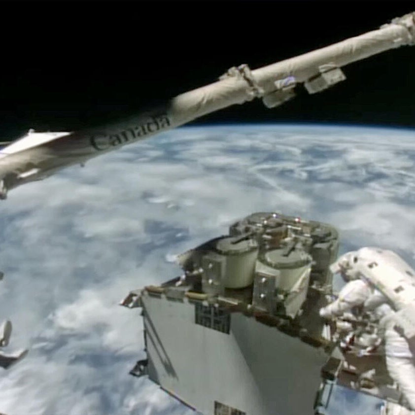 Spacewalkers begin final phase of a space station upgrade