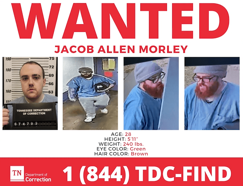 Timeline: Escape of convicted TN killer Jacob Morley
