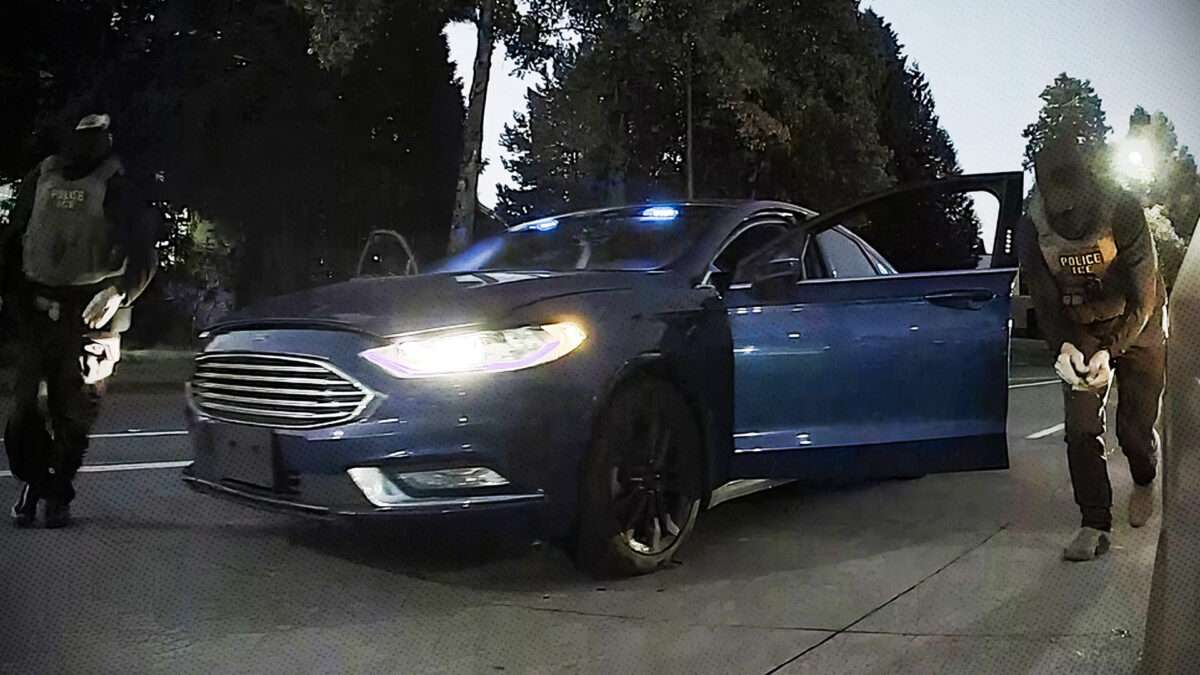 Video shows ICE agents slashing Portland couple's car tire then driving off