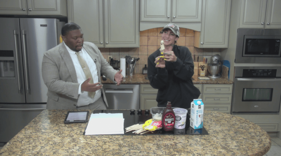Leg exercises and Halloween snacks with Rebuilt Life Coaching