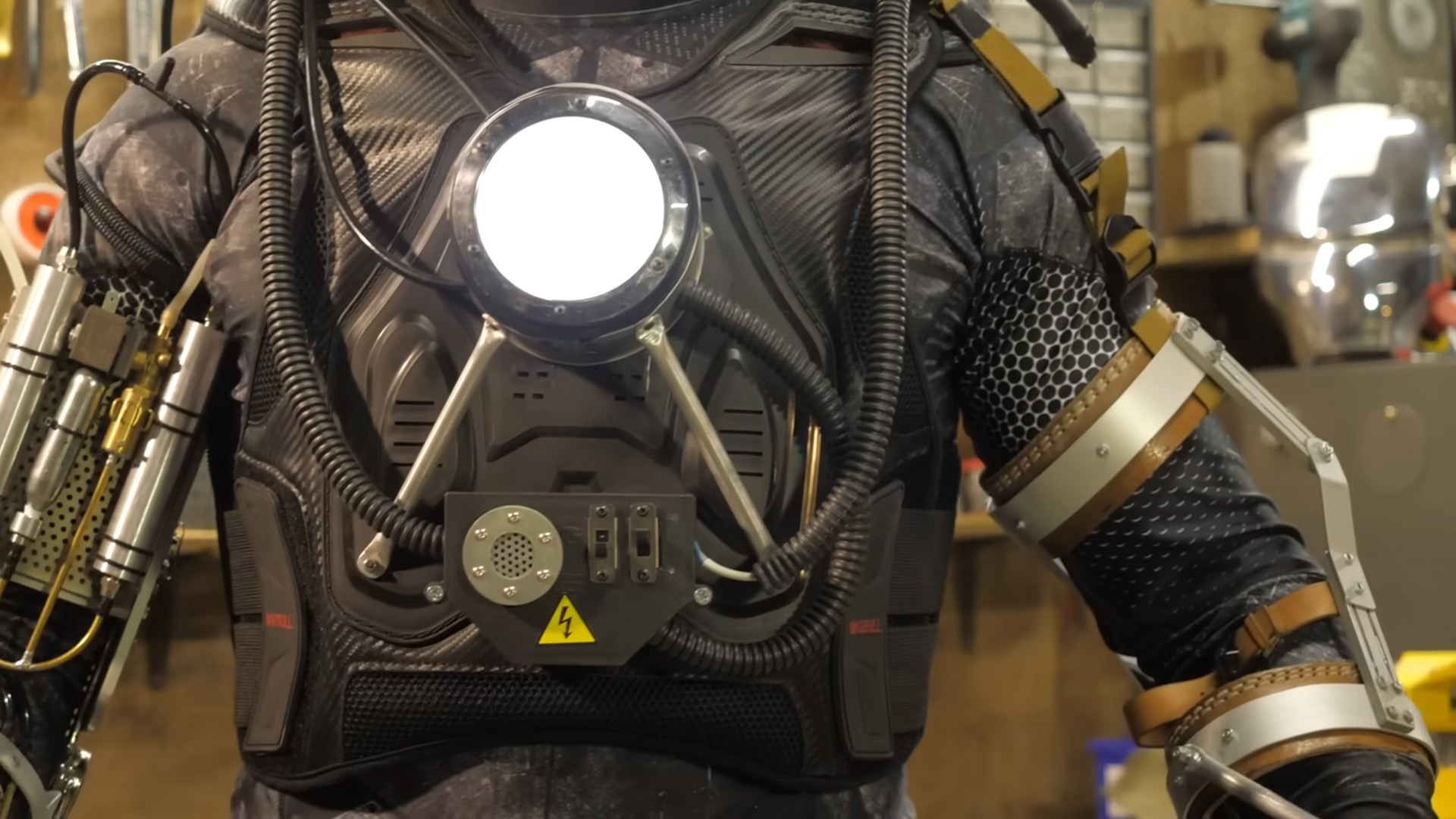 Building a real Iron Man exosuit with hydrogen muscles and sensors