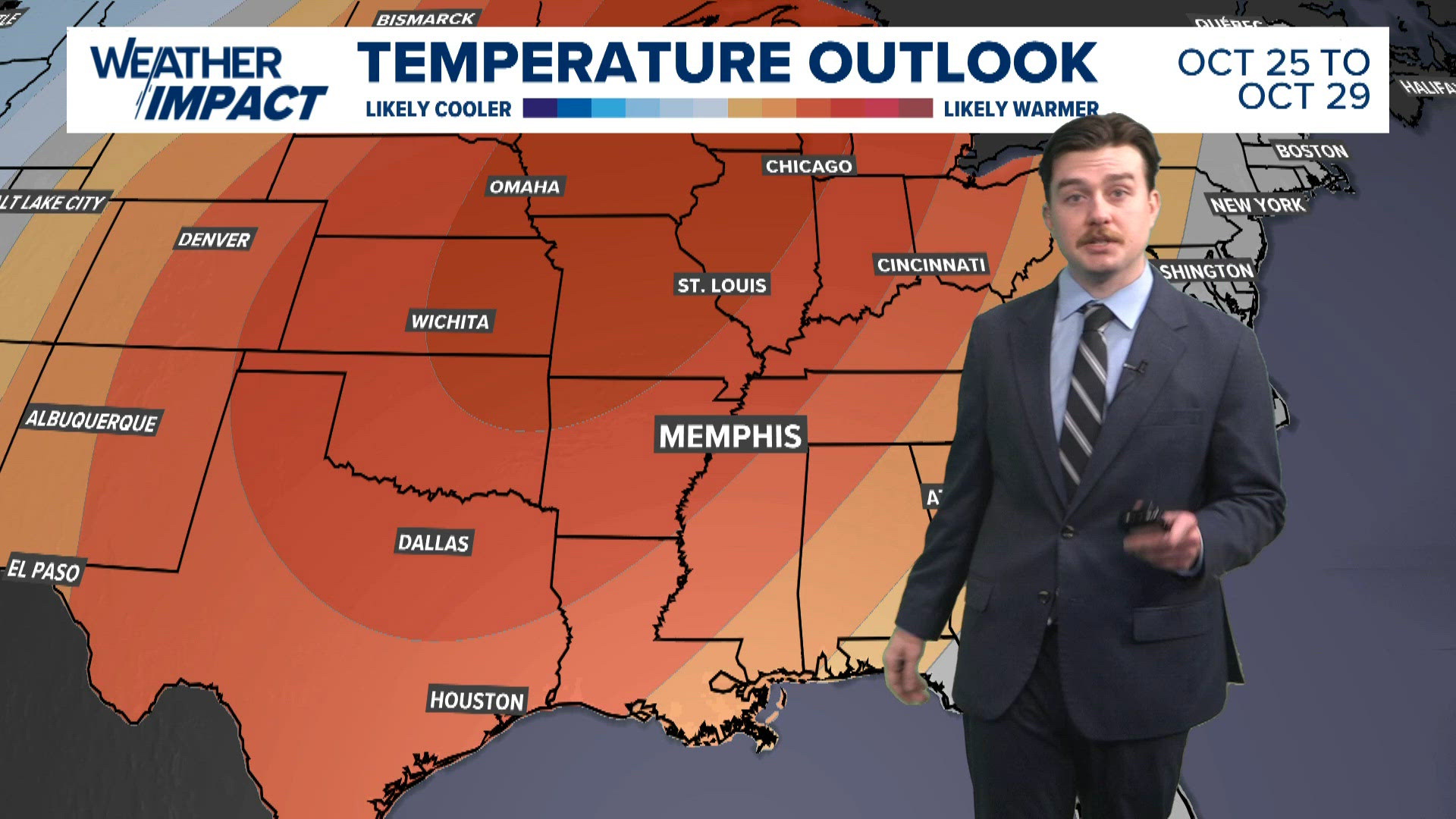 Warming up over the next few days, still calm and comfortable throughout