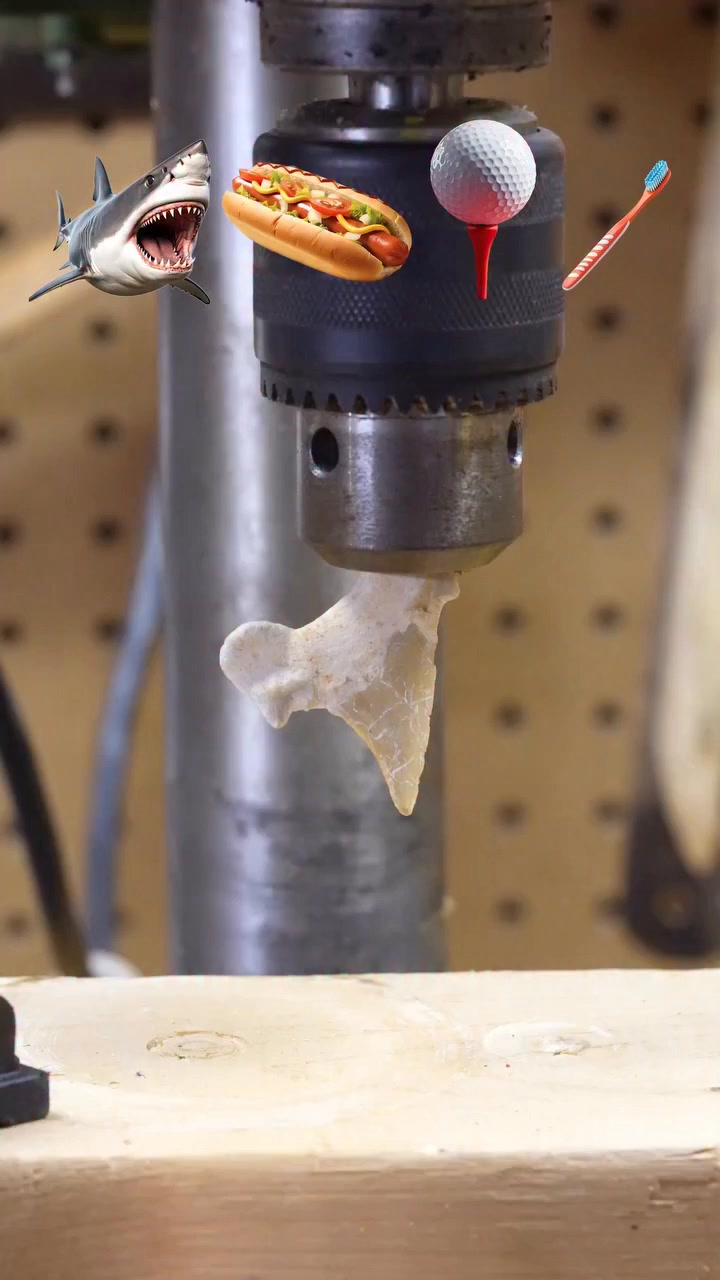 Can a dinosaur tooth be a drill bit?