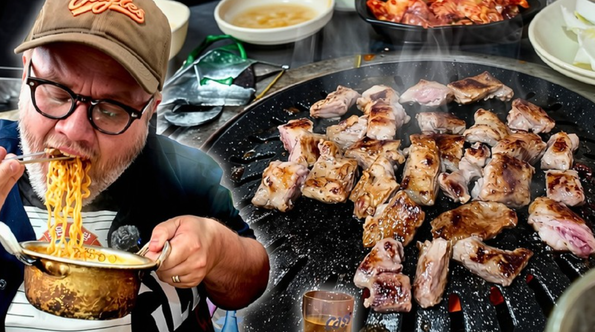 Massive Korean BBQ in Daejeon’s intestine alley