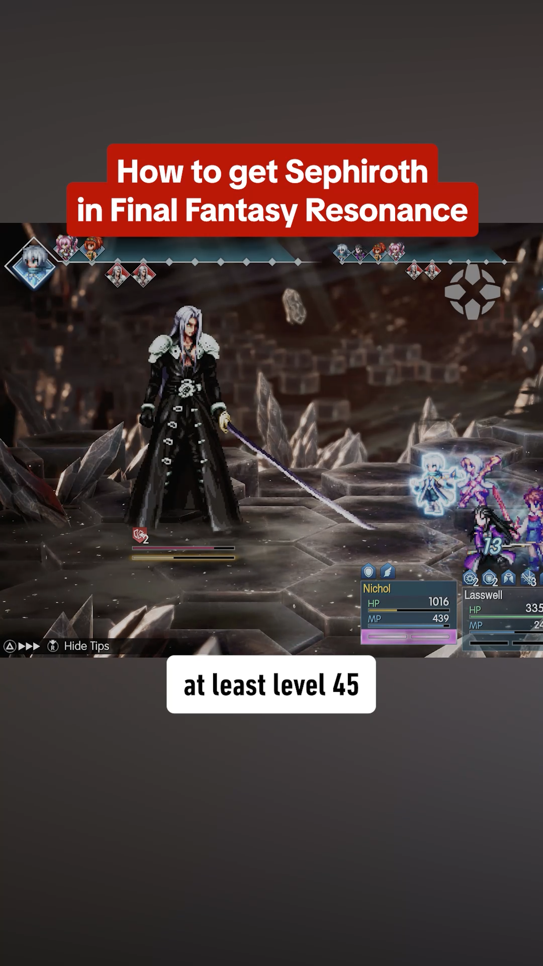 How to get Sephiroth in Final Fantasy Resonance