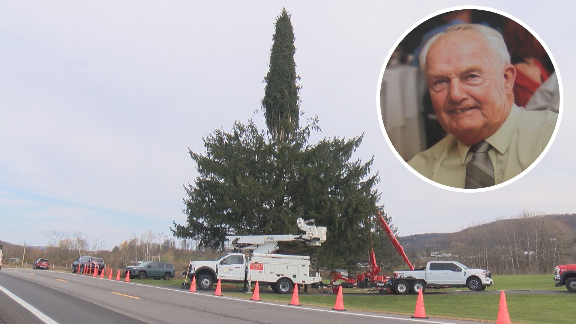 The man who planted this year’s Rockefeller Center Christmas tree