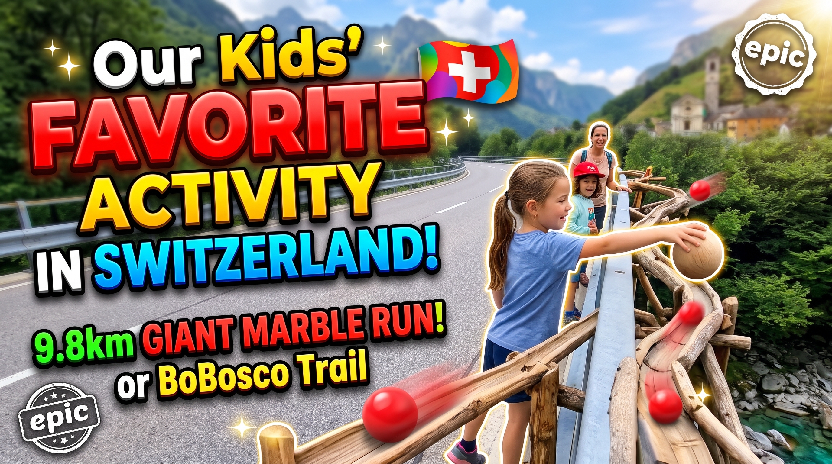 Our kids' favorite activity in Valle Verzasca 🔴🌲🇨🇭