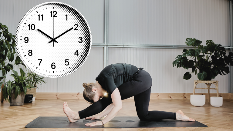 Losing track of time is a luxury. I need a clock in yoga class.