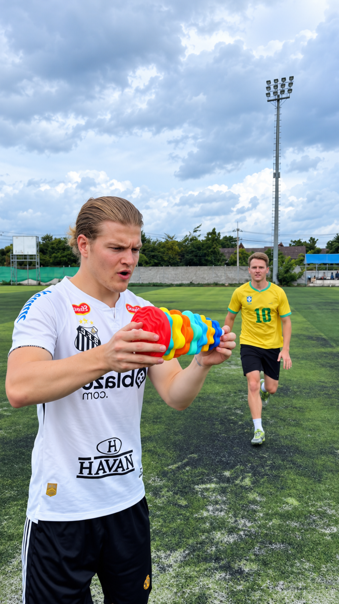 Disc speed challenge puts footballers to the test