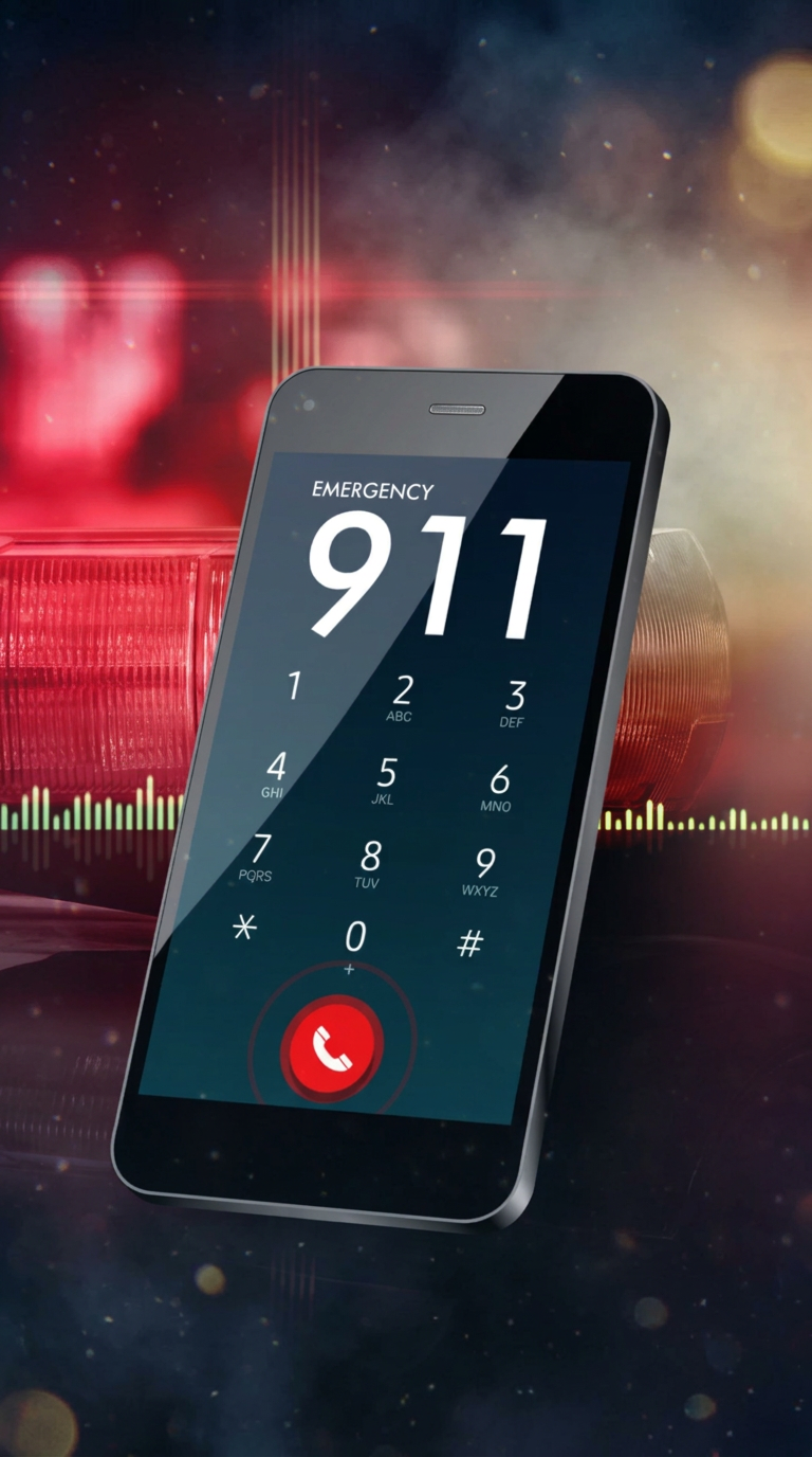 A captive woman called 911 while Shawn Grate slept beside her