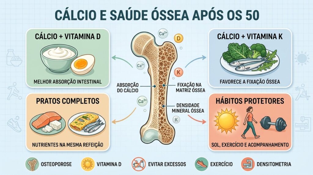 Osteoporose: 3 combinações no prato que melhoram a fixação do cálcio