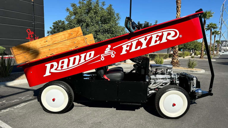 This street-legal V8-powered Radio Flyer wagon just sold for $75,000