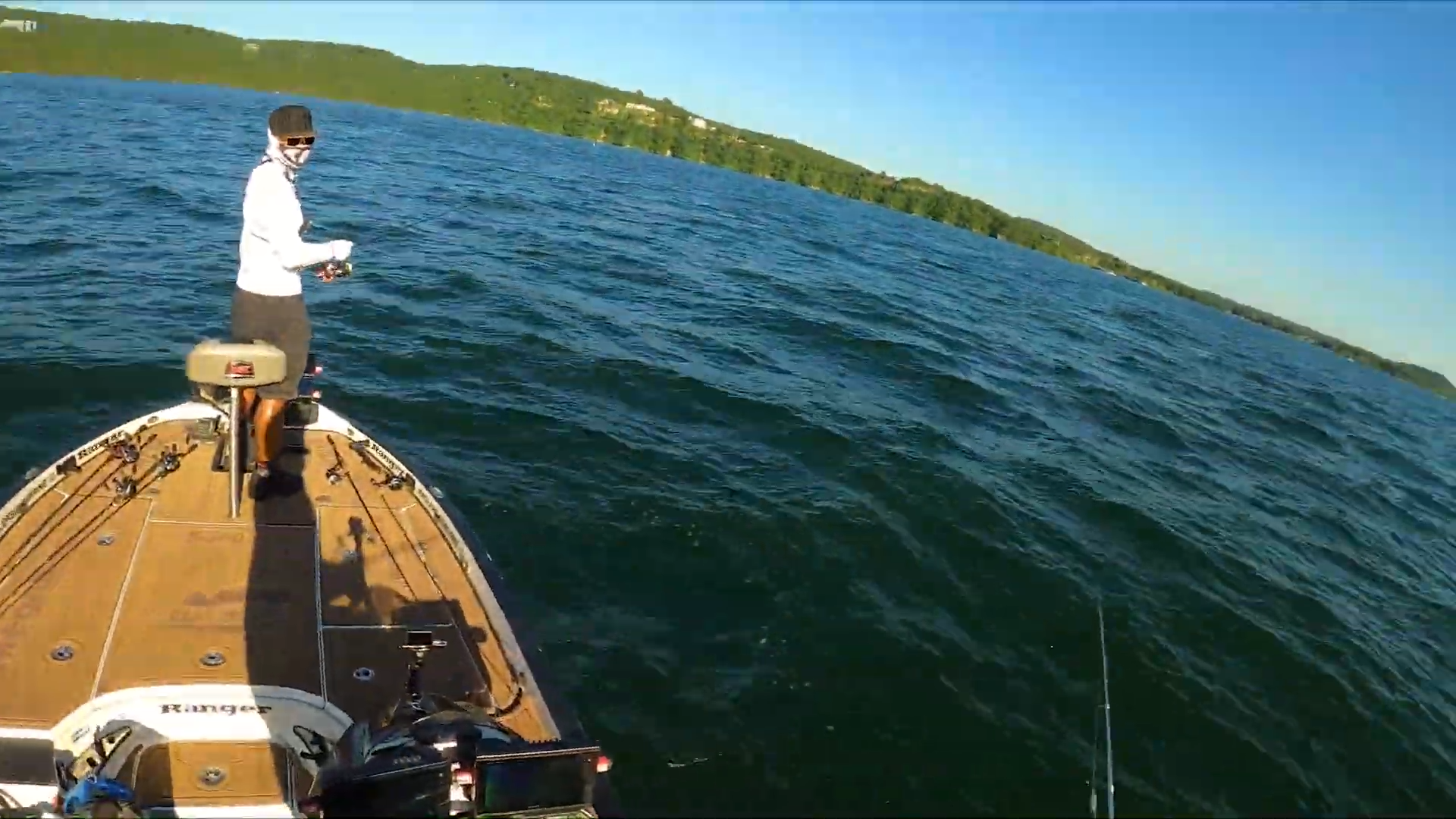 Oliver Ngy explains how to find schooling bass in summer at Table Rock Lake