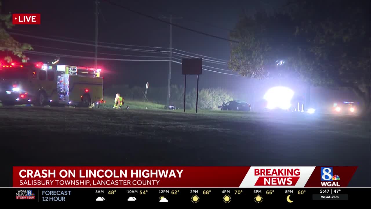Motorcycle, car collide in Lancaster County