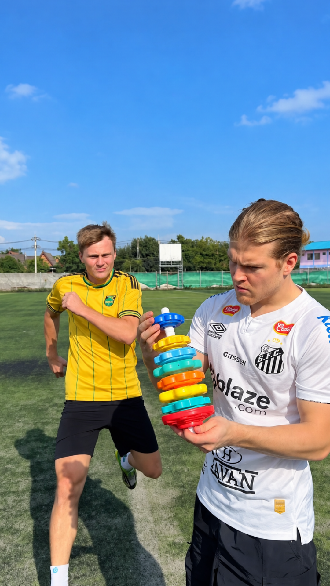 Disc challenge puts football players' reactions and strategy to the test