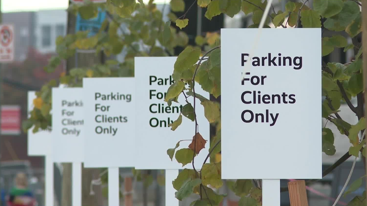 'Parking for clients only' signs in Scott's Addition removed after backlash