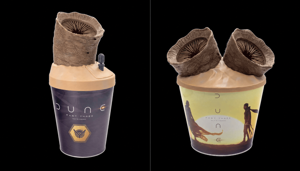 AMC's infamous 'Dune' sandworm popcorn bucket is back for 'Part Three'