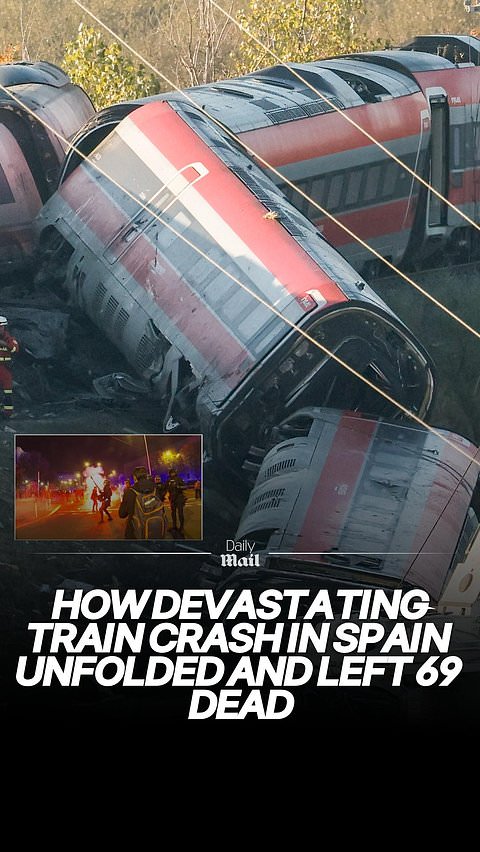 How devastating train crash in Spain unfolded and left 69 dead